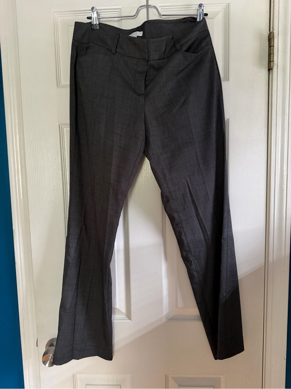 New York & Company Petite Charcoal Gray Women's Dress Pants